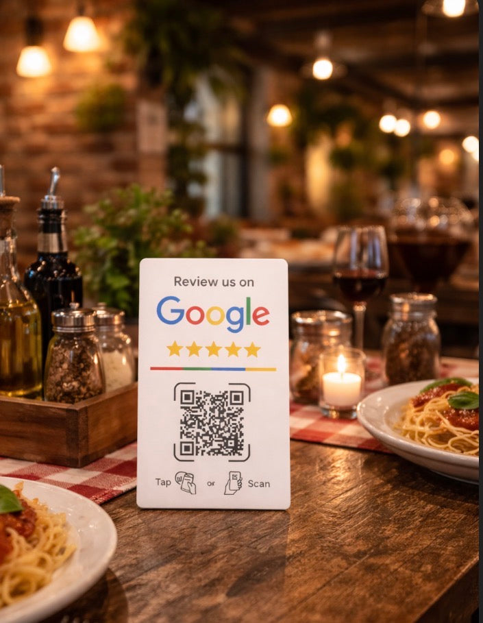 Google Review Bord met NFC-tag – Verhoog je online reputatie in één tik