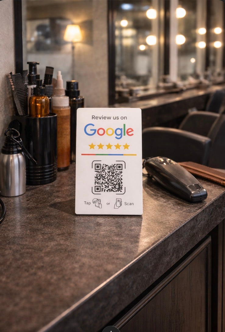 Google Review Bord met NFC-tag – Verhoog je online reputatie in één tik