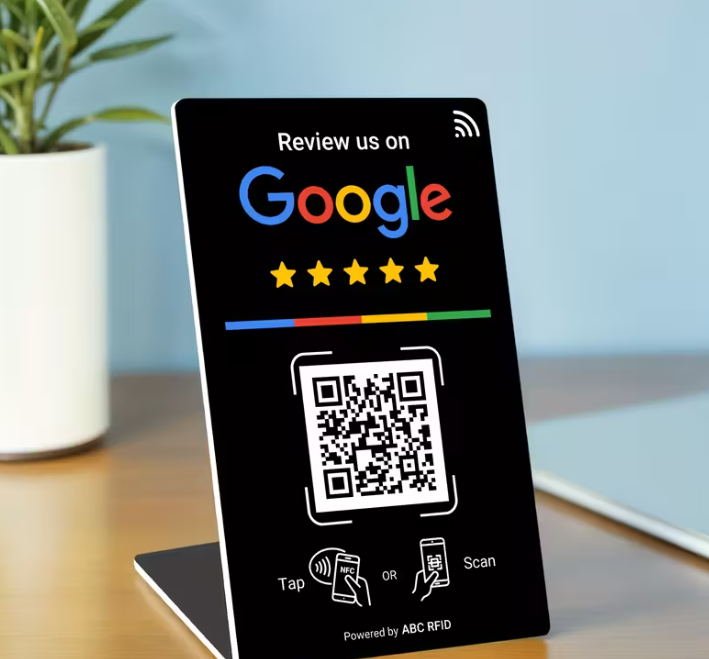 Google Review Bord met NFC-tag – Verhoog je online reputatie in één tik